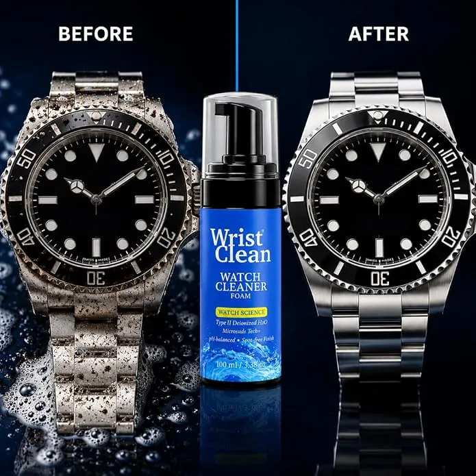 Wrist Clean Royal Watch Cleaning Kit reinigingsset schuim