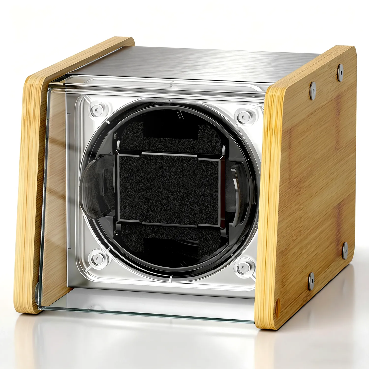 Watch Winder Smith bamboe watchwinder met timer