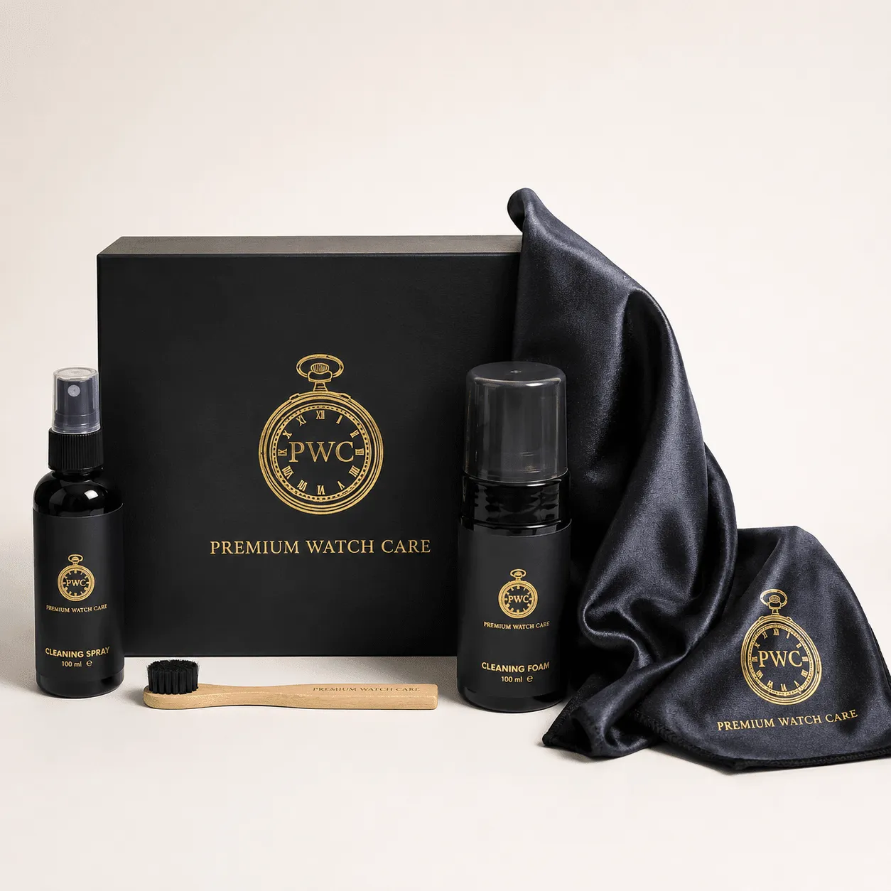 Premium Watch Care Horloge Schoonmaakset voor luxe horloges