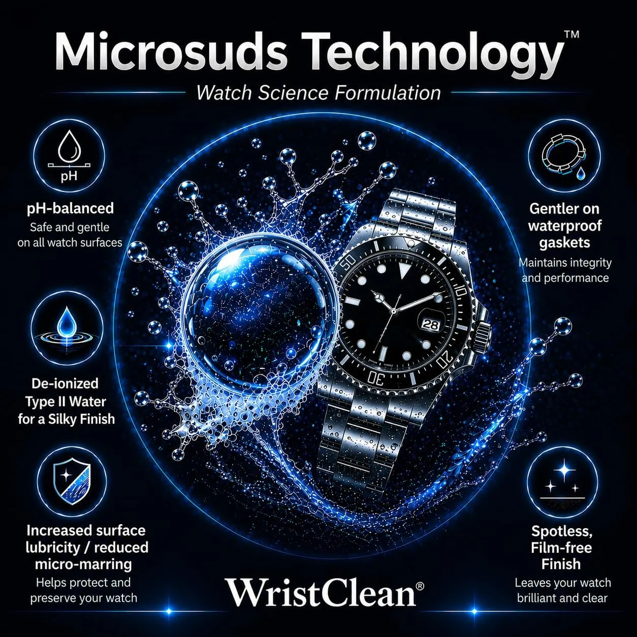 Wrist Clean Deluxe reinigingsset voor horloges