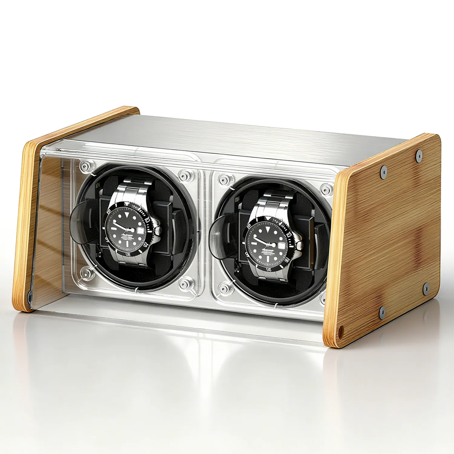 Watch Winder Smith bamboe watchwinder met timer